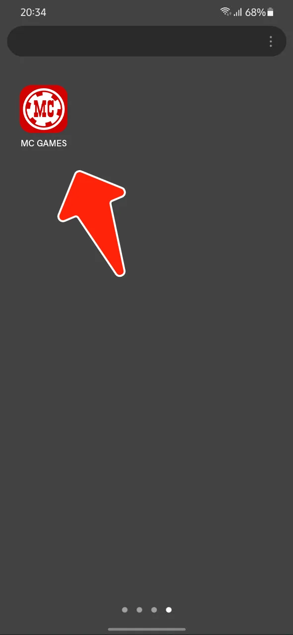 Confirme o processo de baixar para Android PWA e desfrute de toda a plataforma MC Games.