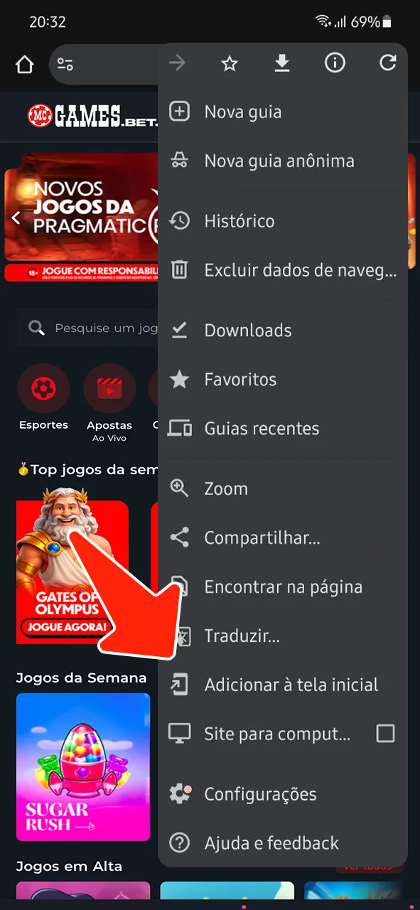 Adicione à tela inicial e comece a usar o Android PWA do MC Games imediatamente.