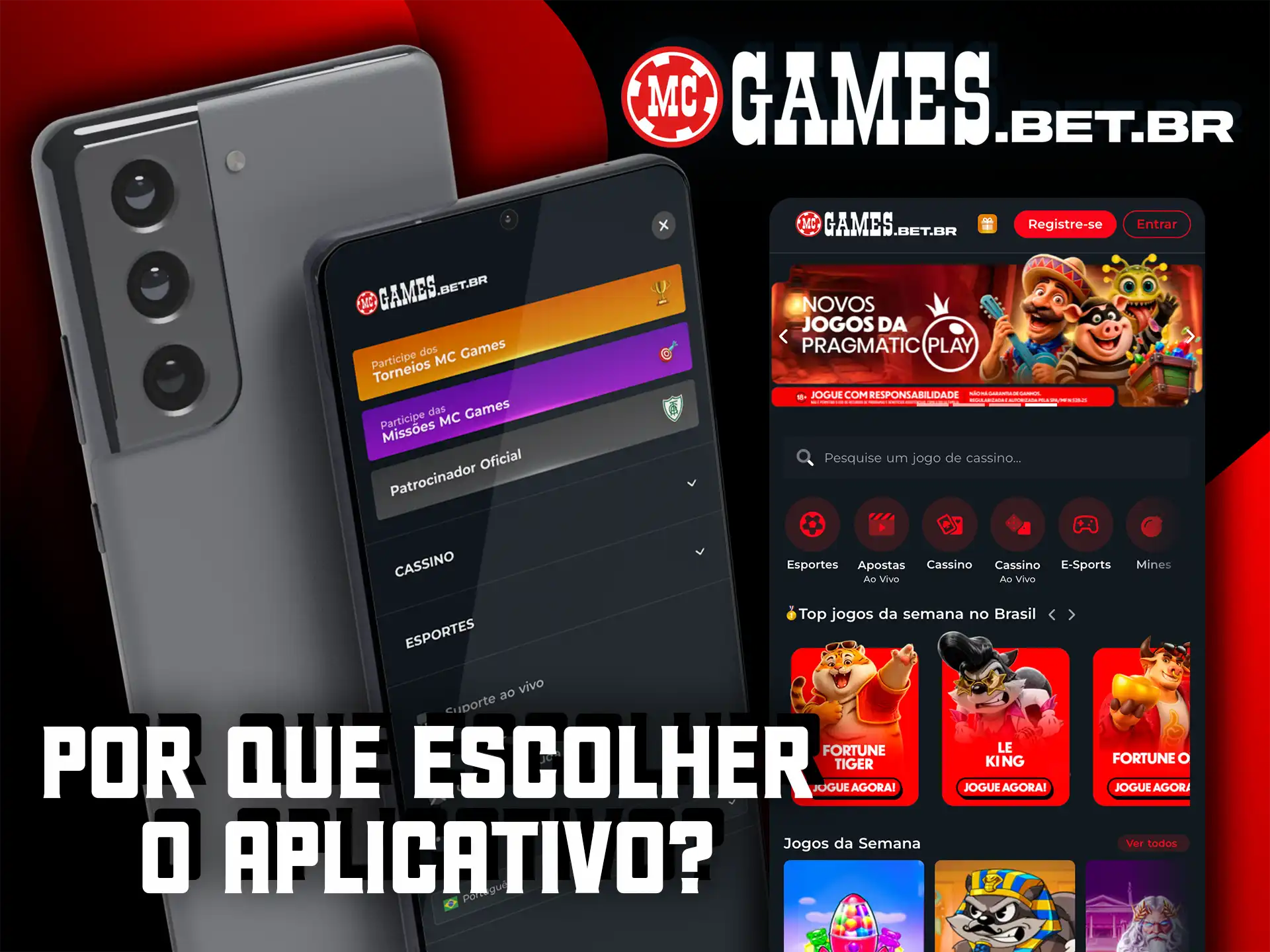 Descubra por que escolher o aplicativo da MC Games e aposte com mais praticidade.