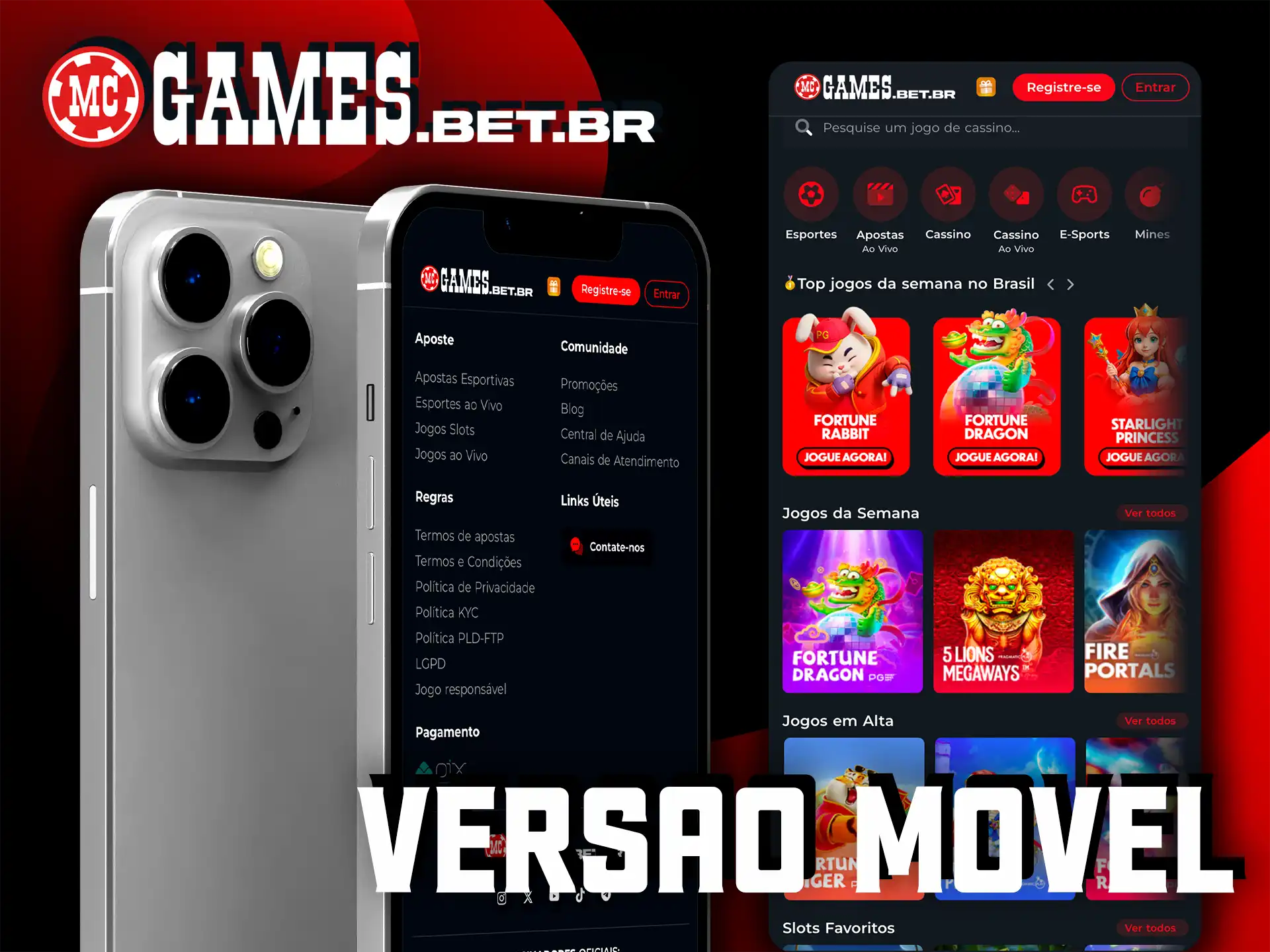 Acesse a versão móvel do site MC Games e jogue sem a necessidade de download.