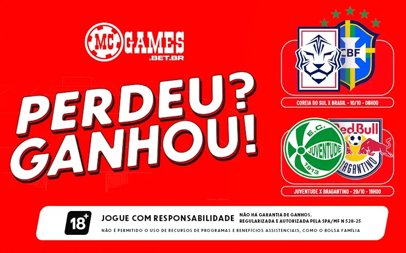 Ganhe o cashback perdeu ganhou bônus apostas esportivas e jogue com mais segurança no MC Games.