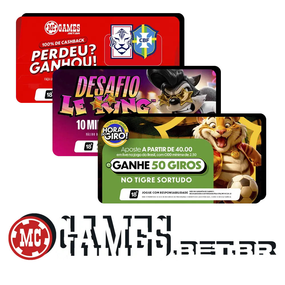 Confira os bônus e promoções da MC Games Brasil ofertas oficiais para ganhar mais.