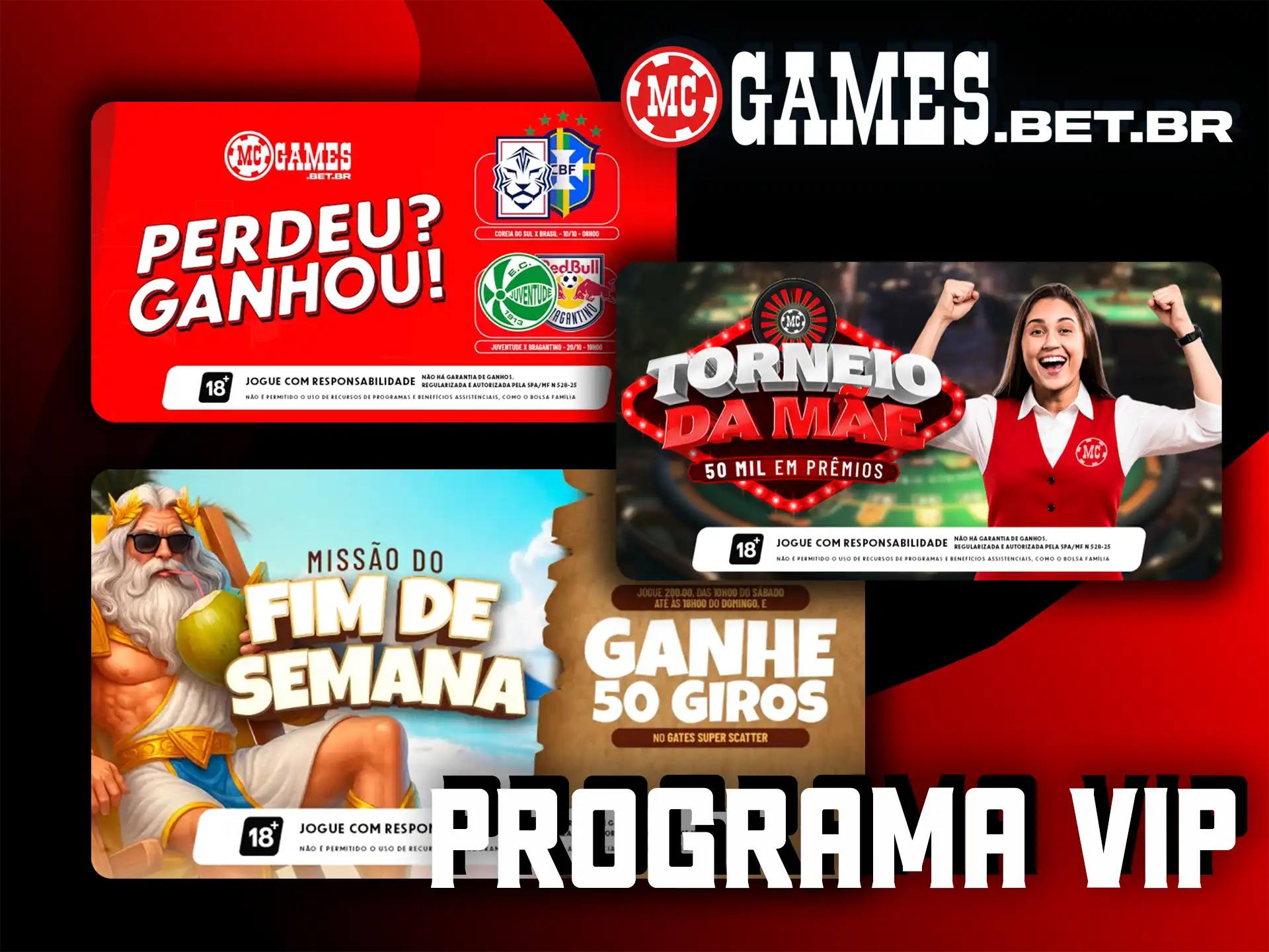 Junte-se ao programa VIP MC Games e receba recompensas e benefícios exclusivos.