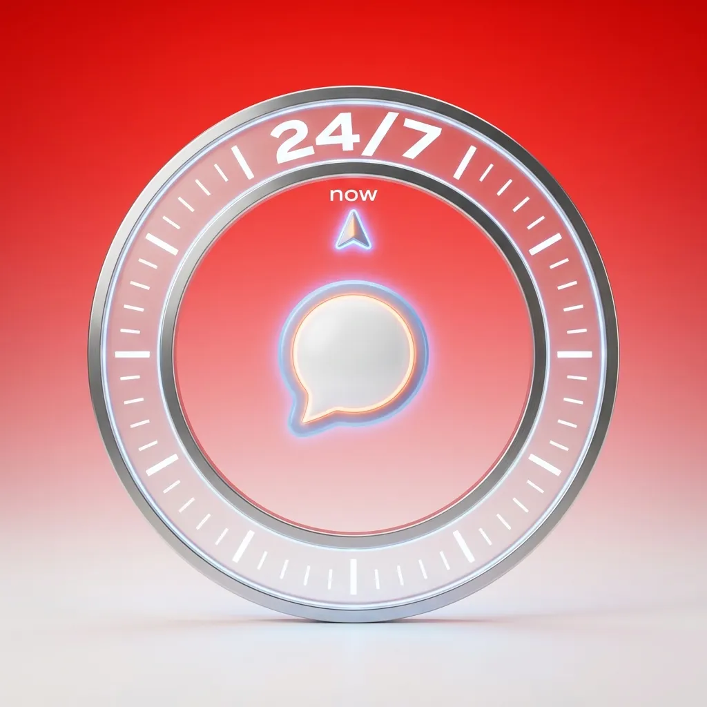 Ícone de chat ao vivo disponível 24/7 para suporte imediato sobre depósitos, saques e problemas técnicos em jogos online